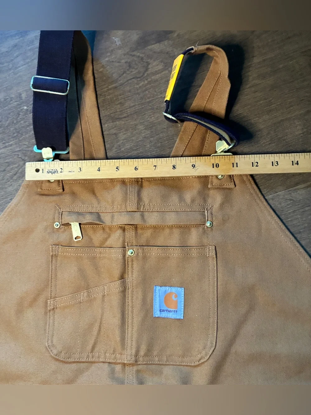 Carhartt Duck Bib Canvas Overalls Mens 54x30 R01 BRN Brown Workwear NWT NOS